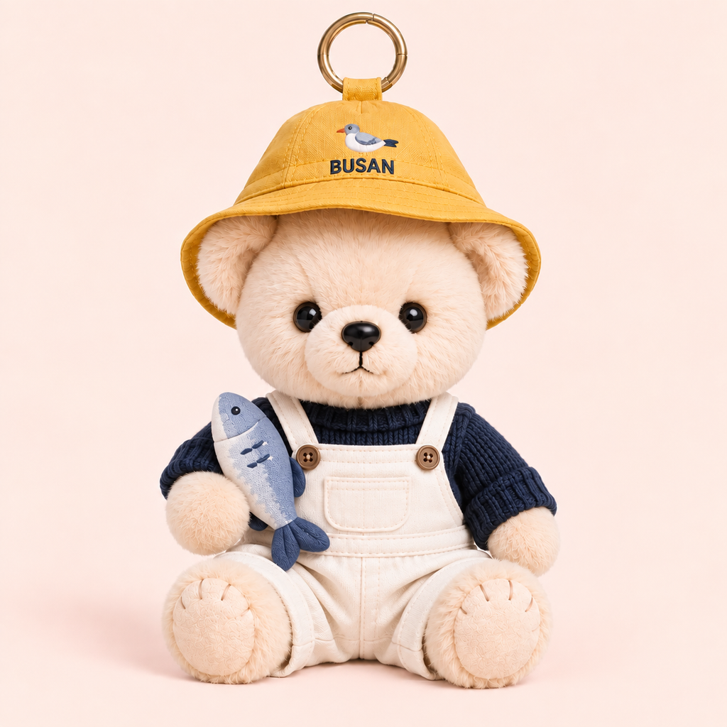Theodore the Bear Discovers the World - BUSAN Plush Bag Charm & Keyring