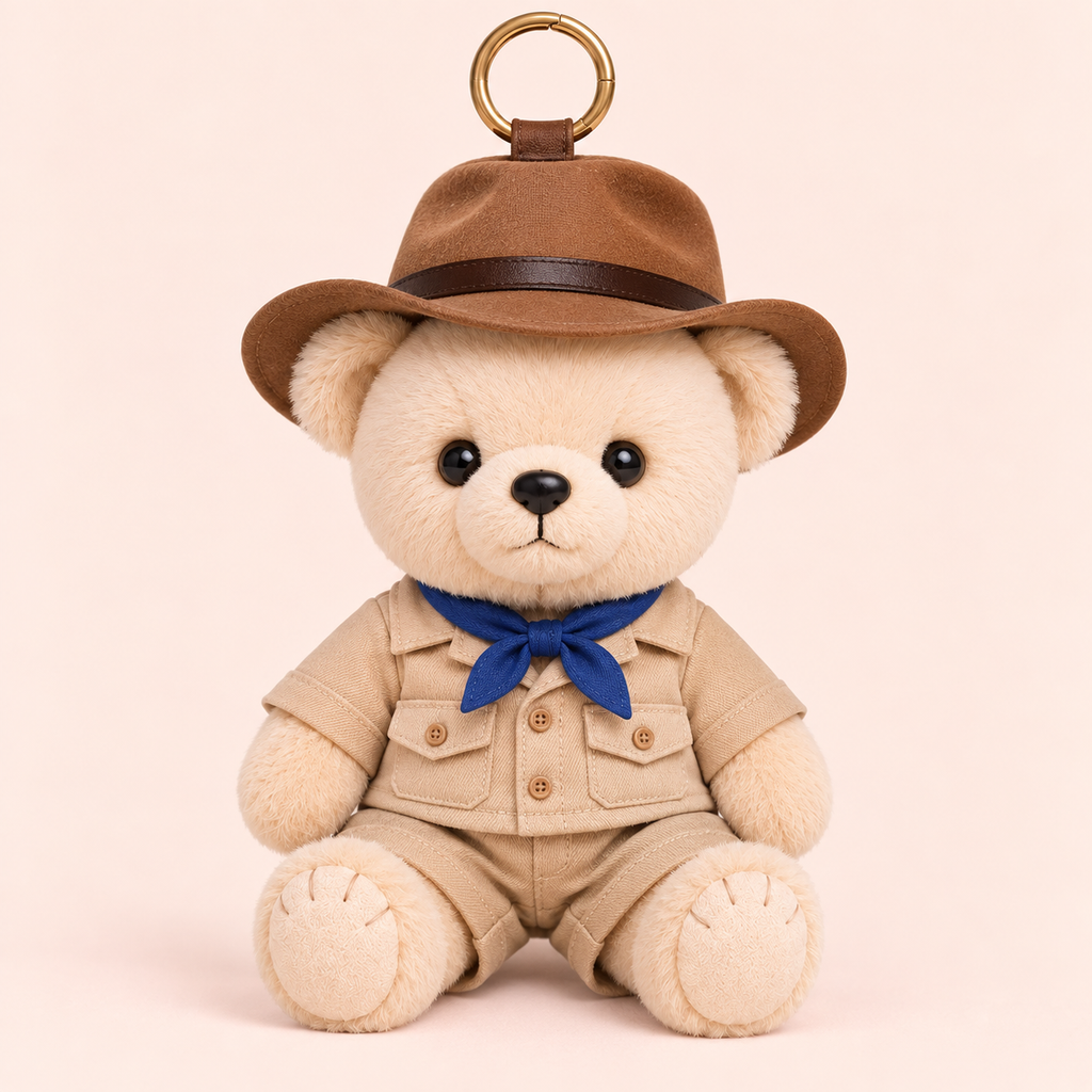 Theodore the Bear Discovers the World – OUTBACK Plush Bag Charm & Keyring