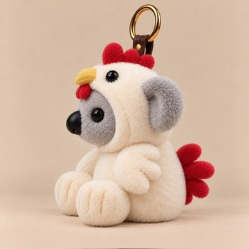 Frankie the Koala Discovers the Zodiac – ROOSTER Plush Bag Charm & Keyring