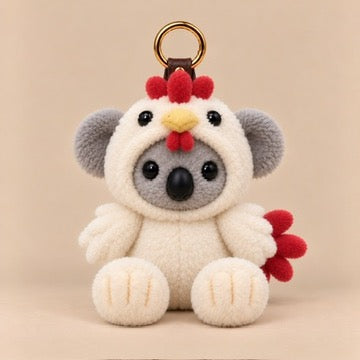 Frankie the Koala Discovers the Zodiac – ROOSTER Plush Bag Charm & Keyring